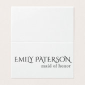 Cartes De Place Classique Simple (Outside Unfolded)