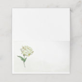 Cartes de place Cream Peony (Extérieur déplié)
