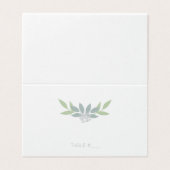 Cartes de place de feuillage vert - plié (Outside Unfolded)