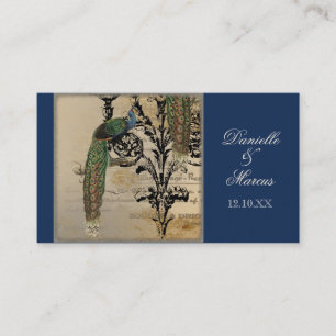 Cartes de place de la table d'escorte - Peacock Vi