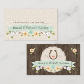 CARTES DE PLACE DE SIÈGE À L'OUEST DE MINT HORSESH (Devant / Derrière)