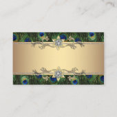 Cartes de place de siège Peacock Or (Dos)
