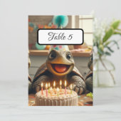 Cartes De Place De Table De Tortue Personnalisées, (Debout devant)