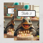 Cartes De Place De Table De Tortue Personnalisées, (Devant / Derrière)
