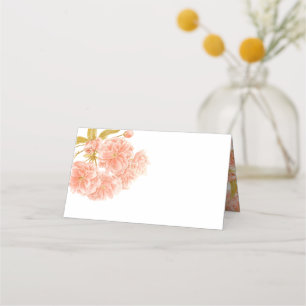 Cartes de place de tente fleurie de Pêche