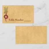 Cartes de place des betteraves (Devant / Derrière)