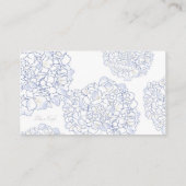 Cartes De Place D'Hydrangée Artistique, Moyen (Dos)