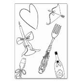 Cartes de place Dolce Vita do-it-yourself pliées r (Dos)