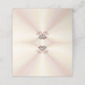Cartes de Place Ecru, Diamant Or Rose (Extérieur déplié)