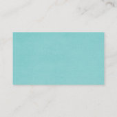 Cartes de place en dentelle turquoise (Dos)