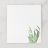 Cartes de place en feuille de palme tropicale (Extérieur déplié)