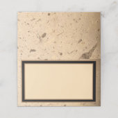 Cartes de place en marbre beige (Extérieur déplié)