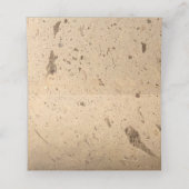 Cartes de place en marbre beige (Intérieur déplié)