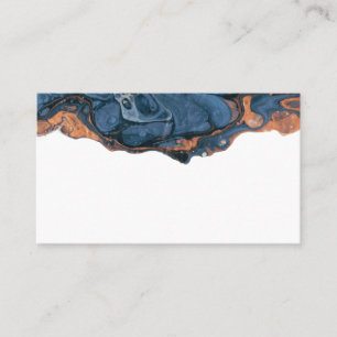 Cartes de place en marbre bleu peint à la main