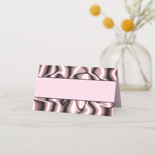 Cartes de place en métal rose (Devant)