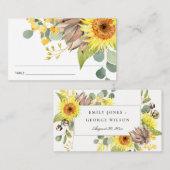 CARTES DE PLACE FLORALE EUCALYPTUS EN SOUFFLE RUST (Devant / Derrière)