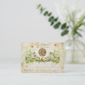 Cartes de place florales en écaille de forêt encha (Debout devant)