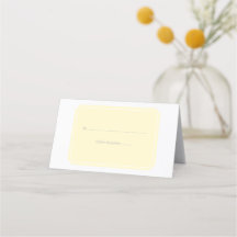 Cartes De Place Jaunes Simplement Élégantes