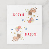 Cartes de place Lion, Fête du Cirque (Extérieur déplié)