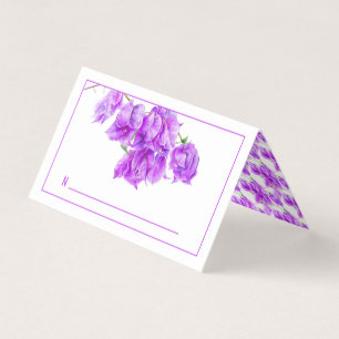 Cartes de place mariage pourpre de Bougainvillea