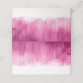 Cartes de place mariage rose foncé (Extérieur déplié)