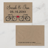 Cartes de Place Mariage vintages (Devant / Derrière)