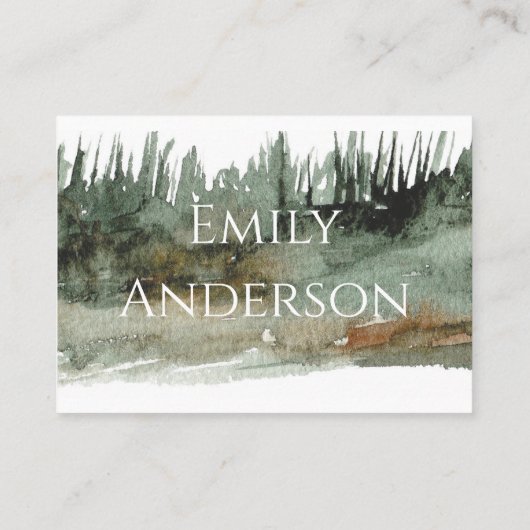 Cartes de place Mountain View (Dos)