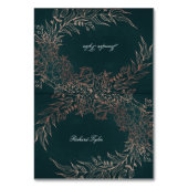 Cartes de Place Or Rose Emerald do-it-yourself pli (Par défaut)