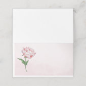 Cartes de place Pink Peony (Extérieur déplié)