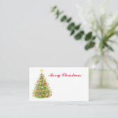 Cartes de Place Plat Arbre de Noël Classique (Debout devant)