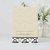 Cartes de place pliantes Tente ivoire Damas (Debout devant)