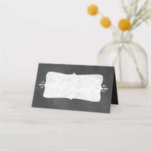 Cartes de place pliées du tableau à pas