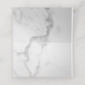 Cartes de Place pliées en marbre élégant (Intérieur déplié)