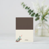 Cartes de place pliées Inséparables