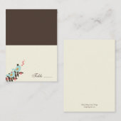 Cartes de place pliées Inséparables