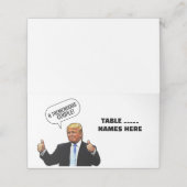 CARTES DE PLACE PLIÉES PAR LE mariage DONALD TRUMP (Extérieur déplié)