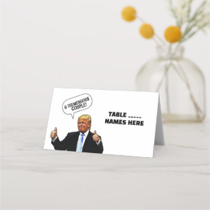 CARTES DE PLACE PLIÉES PAR LE mariage DONALD TRUMP