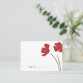 Cartes de Place Poppy { Flat } (Debout devant)