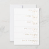 Cartes de place pour Mariage Delicic Gold do-it-yo (Devant)