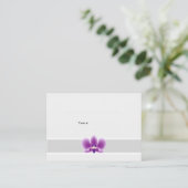 Cartes de place pour orchidées violettes foncées (Debout devant)