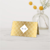 Cartes de place pour pinceau or moderne (Dos)