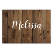 cartes de place Rustic Country Barn mariage (Dos)