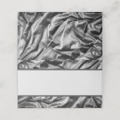 Cartes de Place Satin Argent (Extérieur déplié)