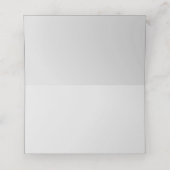 Cartes de Place Satin Argent (Intérieur déplié)