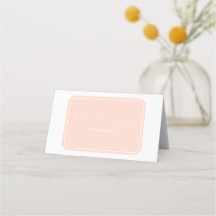 Cartes De Place Simplement Élégantes