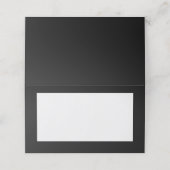 Cartes de place style Tente Noire (Extérieur déplié)