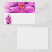 Cartes de place Stylisé radiant nom d'orchidée (Devant / Derrière)