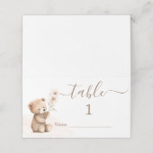 Cartes de place Teddy Bear (Extérieur déplié)