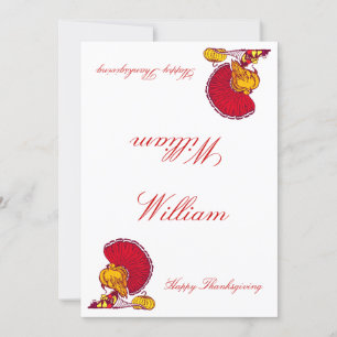 Cartes De Place Thankesgiving Avec La Turquie