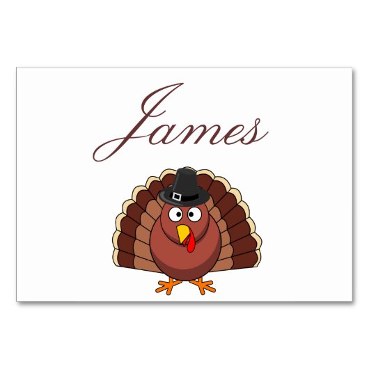 Cartes de Place Thanksgiving - Turquie Avec Casque (Devant)